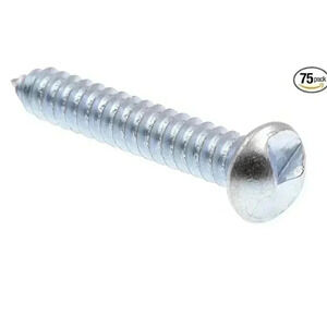 Prime-Line 9028098 Sheet Metal Screw, One Way, #14 X 1-1/2 in, Zinc Plated Steel